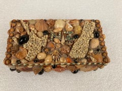 Mid Century Sea Shell Trinket Box