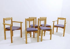 Mid-Century Seating Set 4 + 2 by Guillerme et Chambron