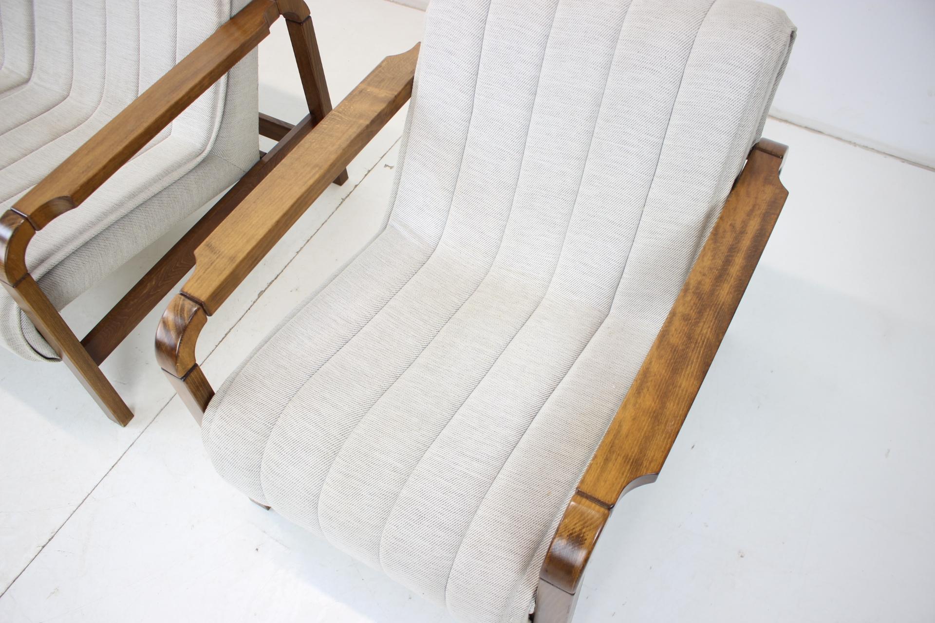 Wood Mid-Century Seating Set, Czechoslovakia, 1970s For Sale