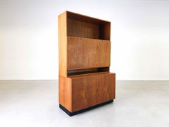 Mid Century secretary bookcase Bramin Sven Ellekär teak shelf cabinet