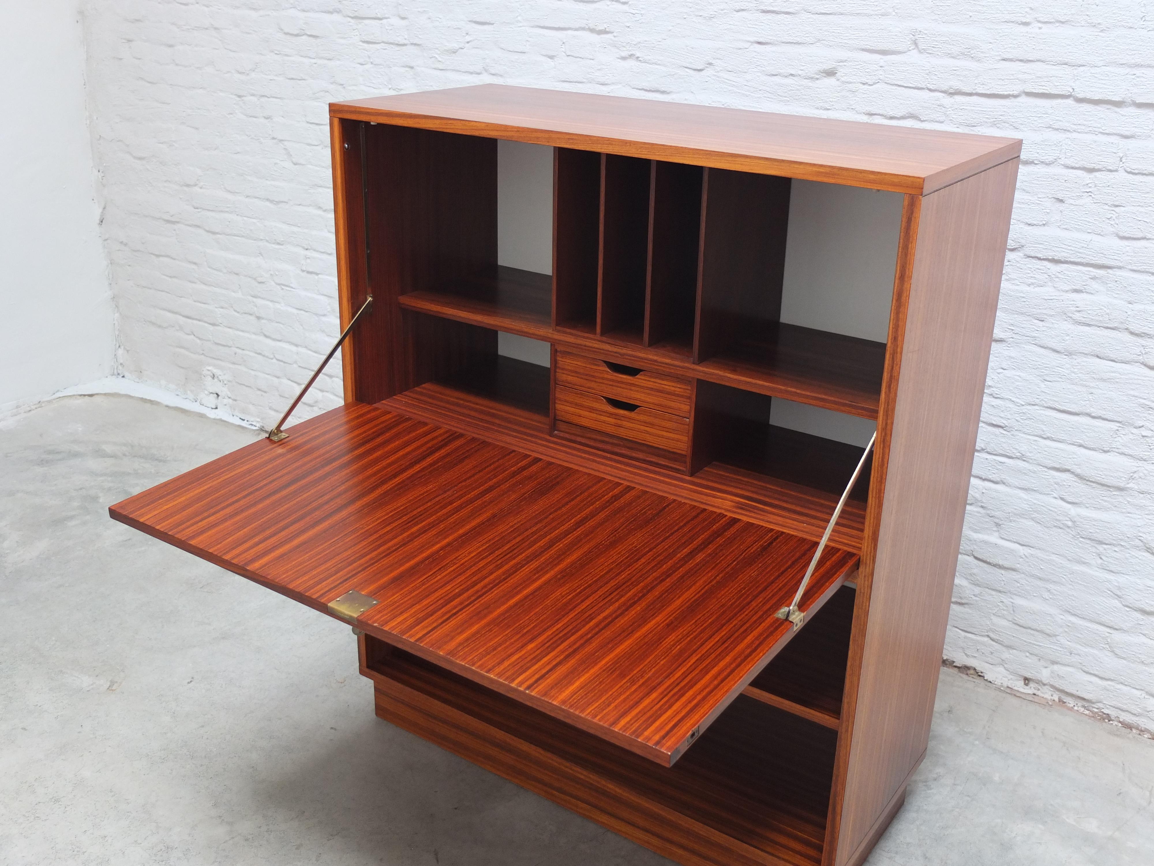 Midcentury Secretary Cabinet by Alfred Hendrickx for Belform, 1960s For Sale 3