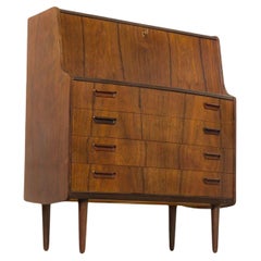 Mid Century Secretary Desk in Danish Rosewood by Poul M. Jessen