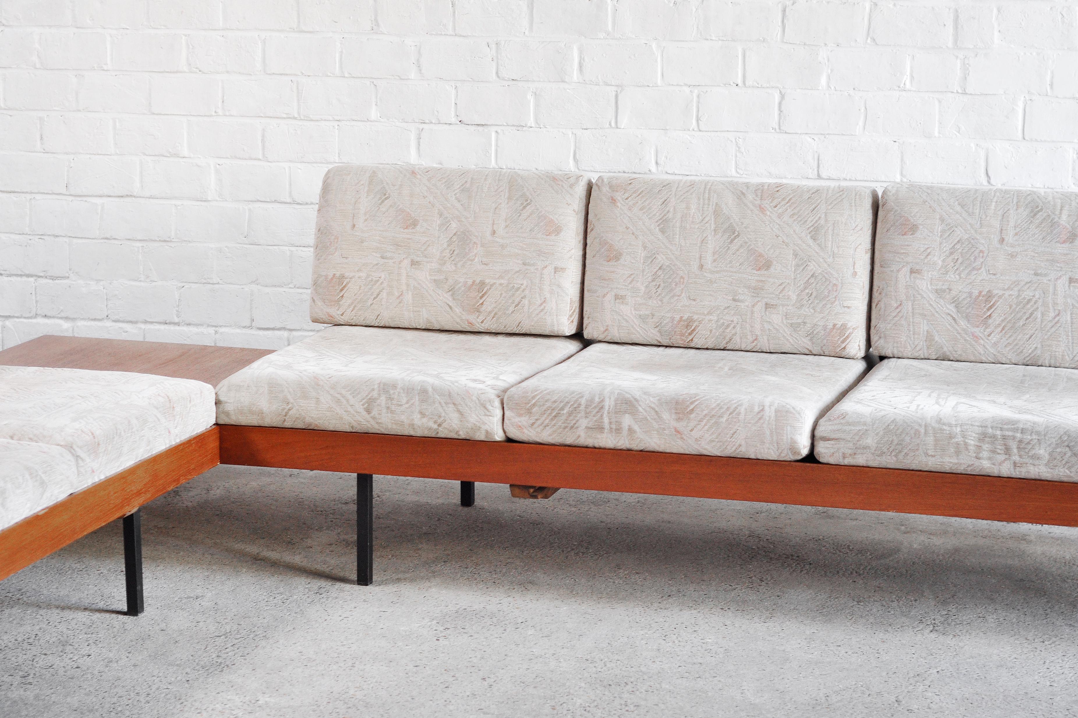 Mid-century Sectional Corner Sofa with Side Tables, Germany, 1960s In Good Condition In Antwerp, Antwerp