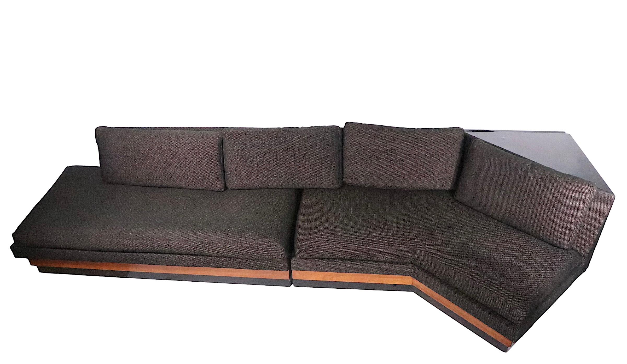 Mid Century Sectional Sofa by Adrian Pearsall for Craft Associates c 1960's For Sale 1