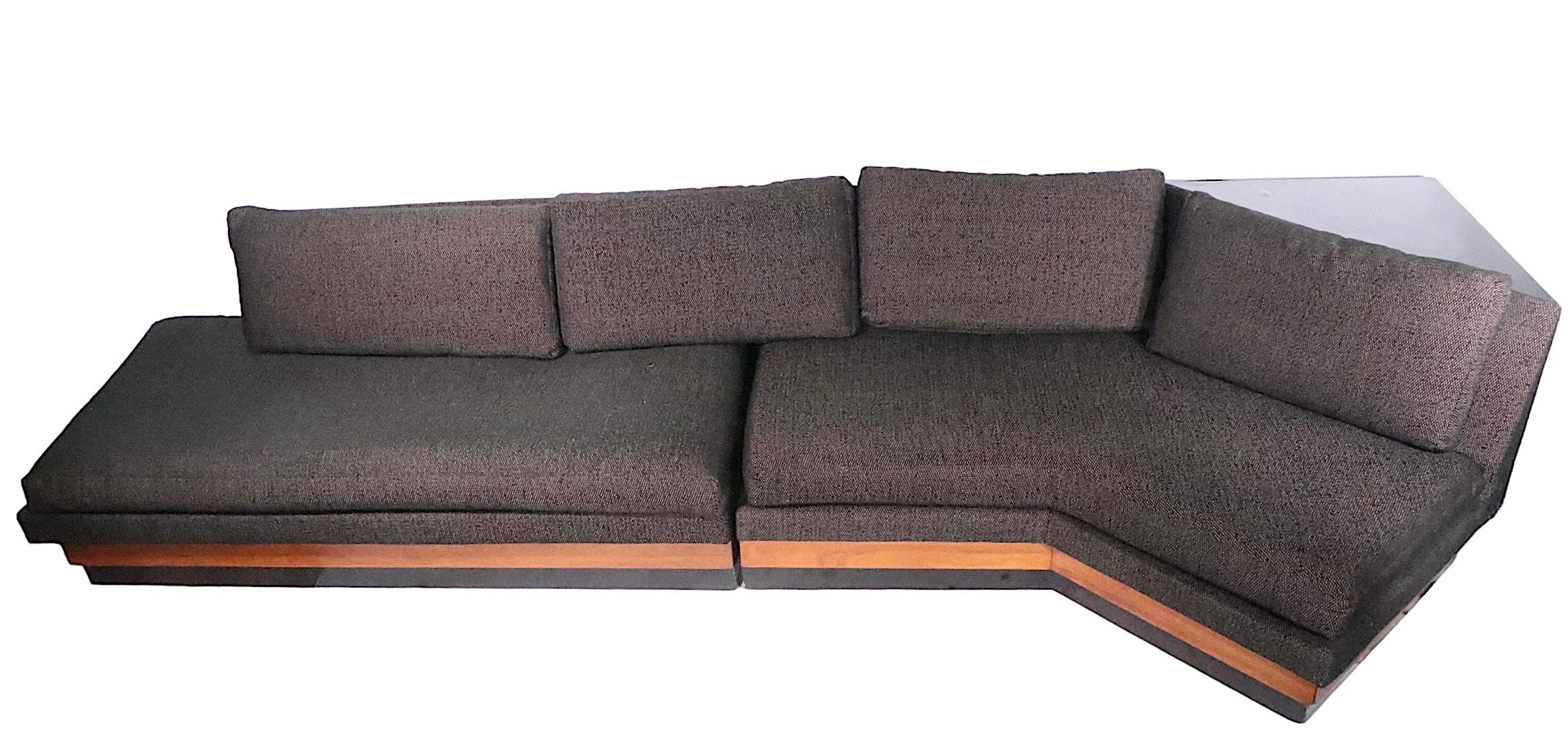 Mid Century Sectional Sofa by Adrian Pearsall for Craft Associates c 1960's For Sale 2