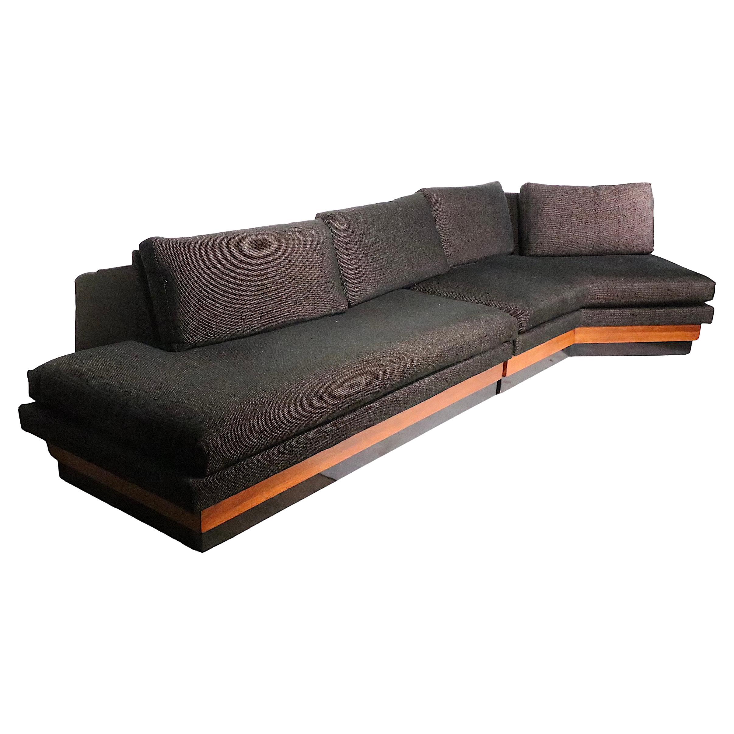 Mid Century Sectional Sofa by Adrian Pearsall for Craft Associates c 1960's
