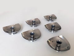 Mid-Century Selandia Danish Stainless Steel Candleholders