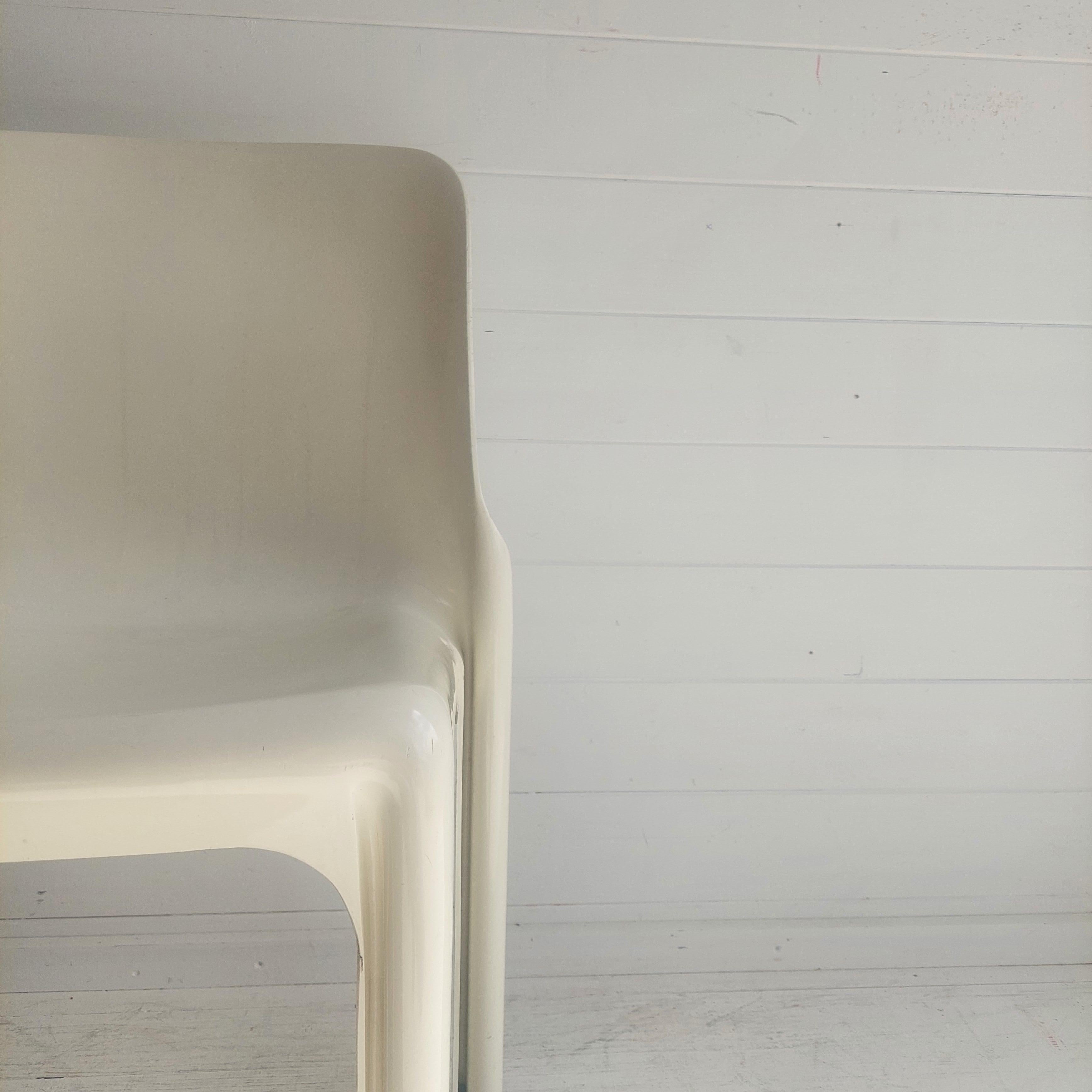White Selene chairs designed by Italian Architect Vico Magistretti for Artemide
Design Period 1960 to 1969
Identifying Marks This piece has an attribution mark
Style Pop Art, Vintage, Italian Modern, Modernist, Space Age

The whole chair could be