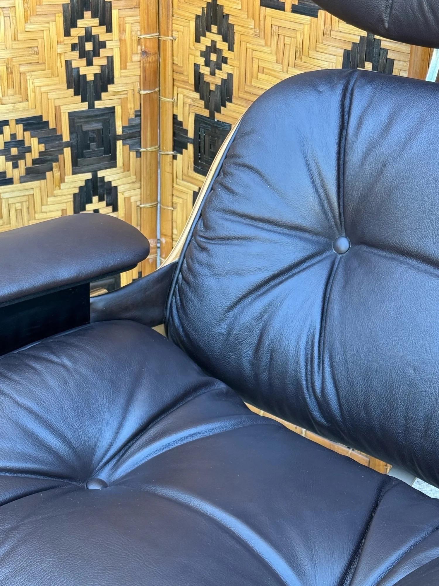 Salon et pouf Selig du milieu du siècle en vente 11