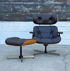 Mid-Century Selig Lounge and Ottoman