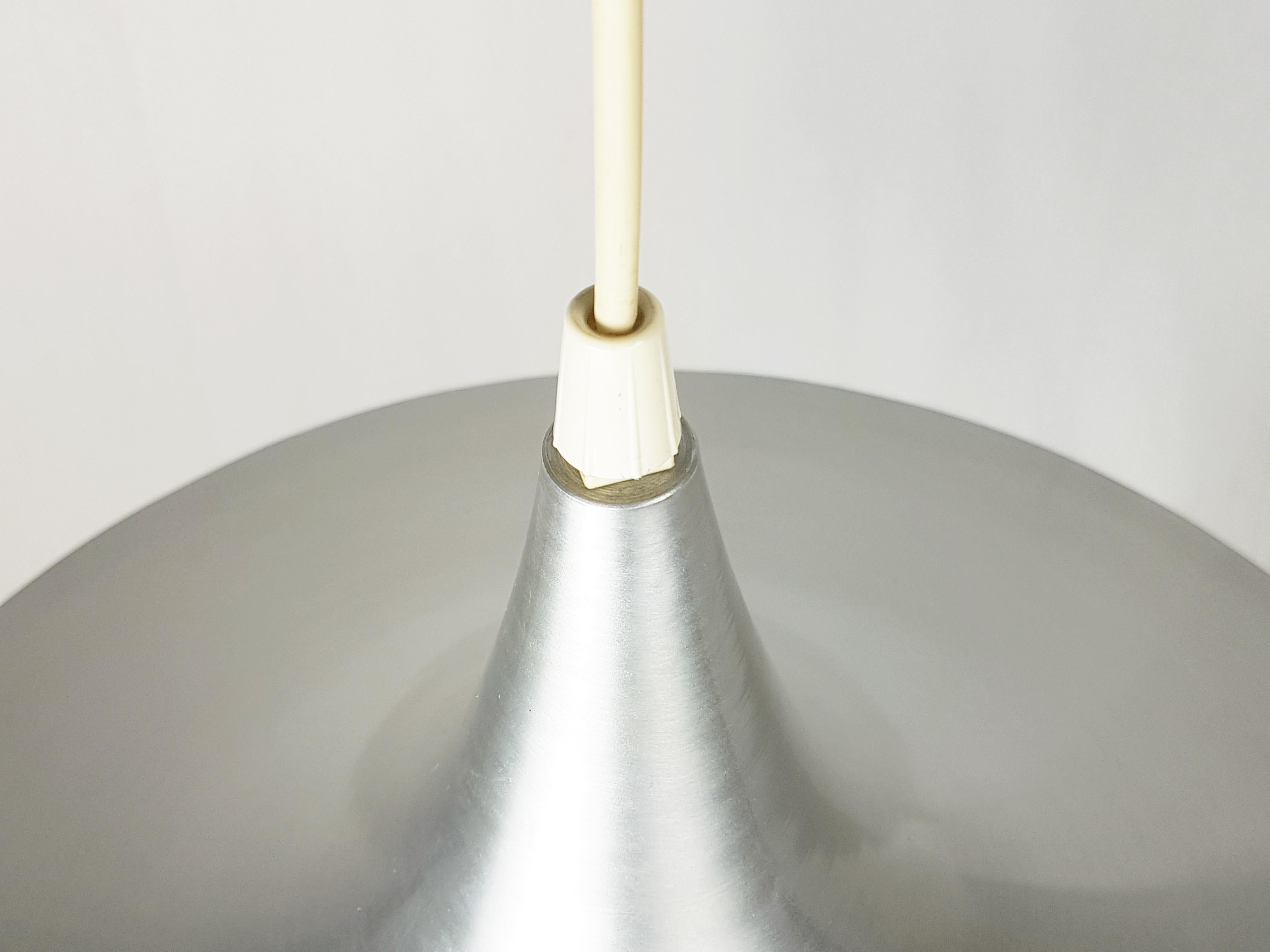 Painted Mid-Century Semi-Pendant Lamp by Claus Bonderup & Torsten Thorup for Fog & Mørup