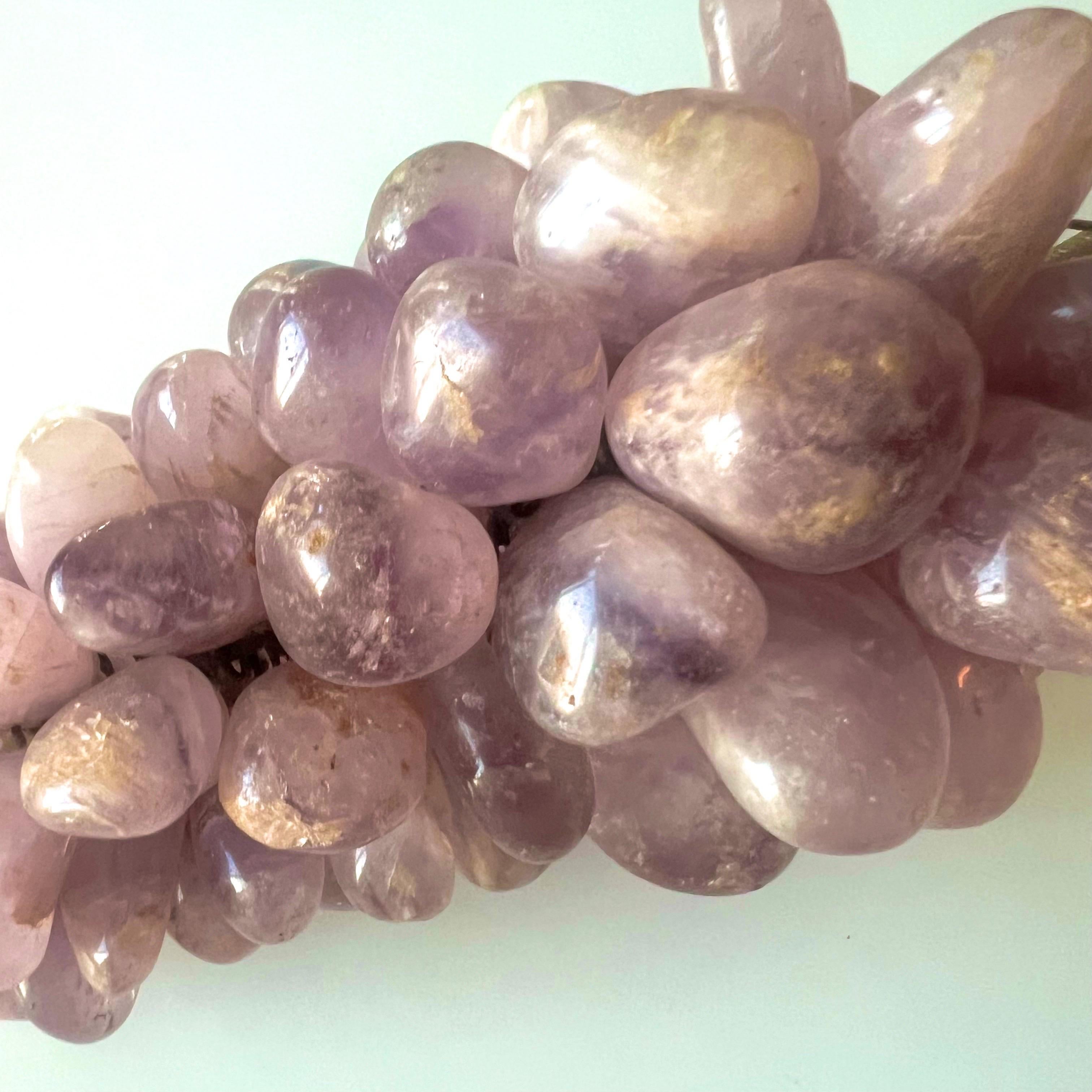 Racimos de uvas de piedras semipreciosas de mediados de siglo - un par en venta 1