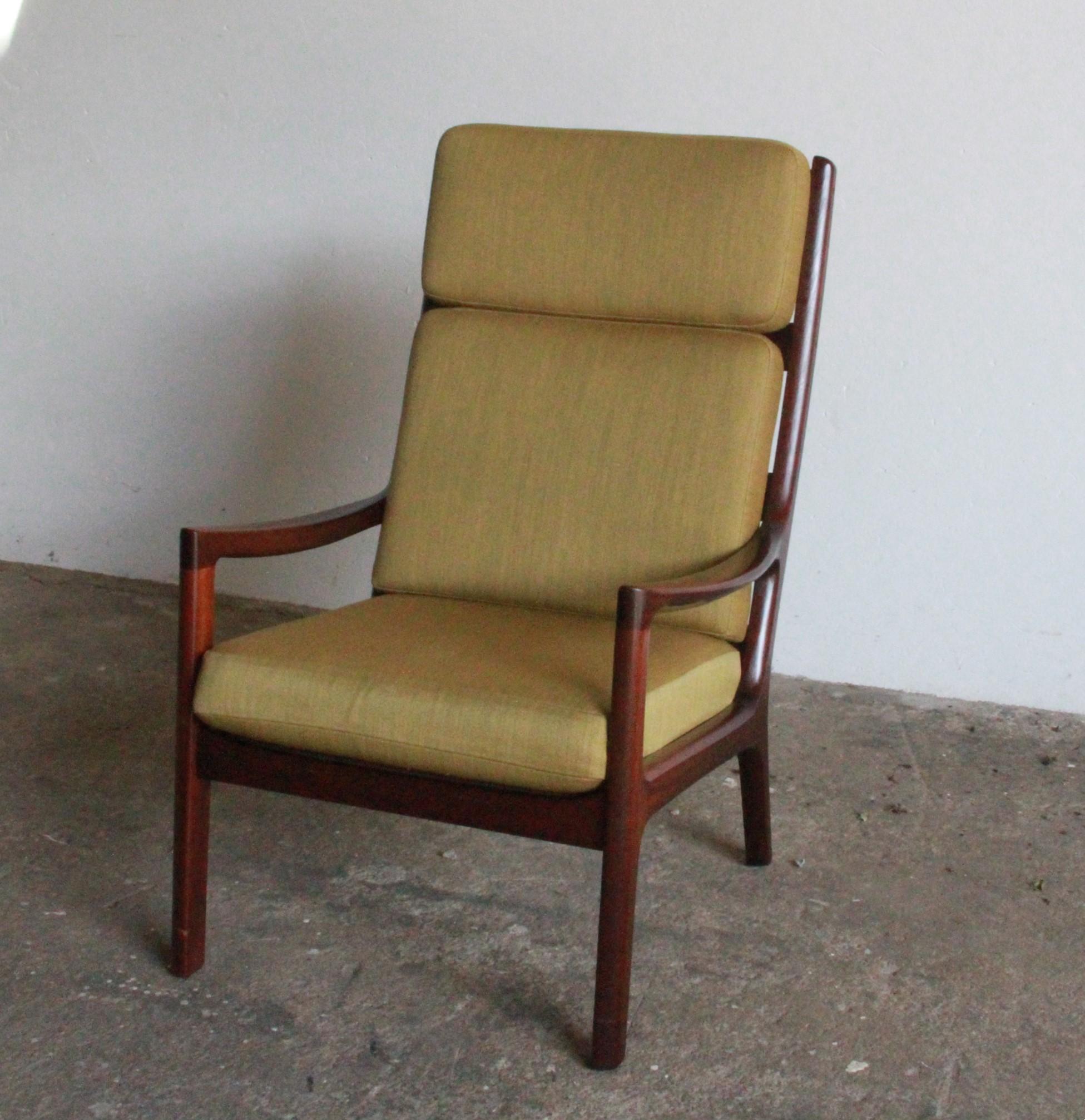 Silla Senator de Mitad de Siglo con Respaldo Alto de Ole Wanscher en venta 4