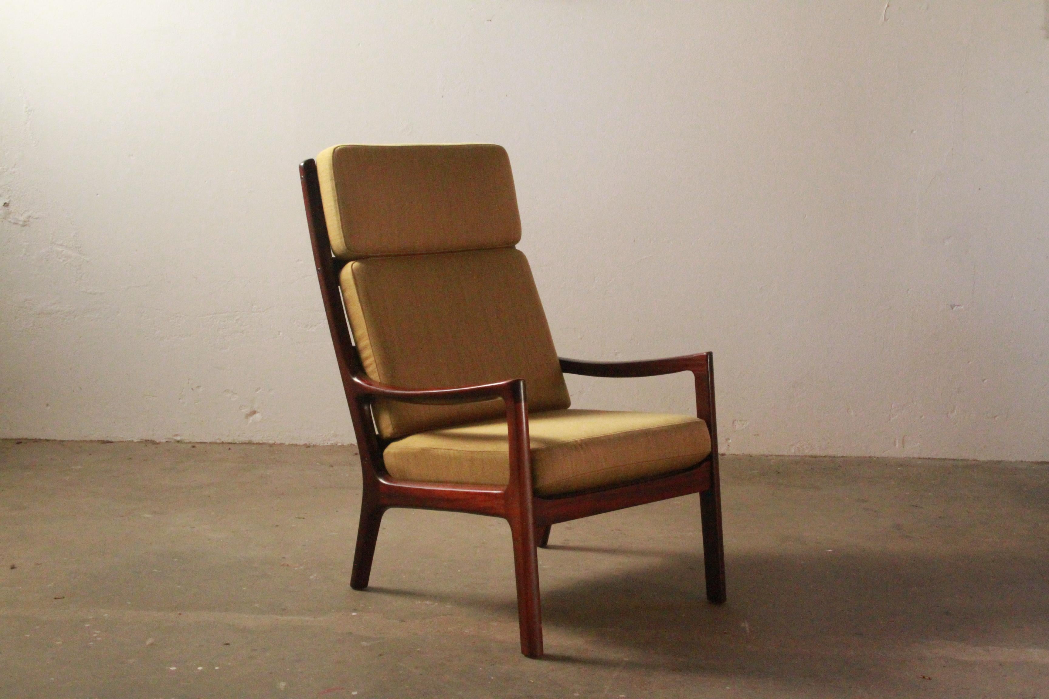 Silla Senator de Mitad de Siglo con Respaldo Alto de Ole Wanscher en venta 5