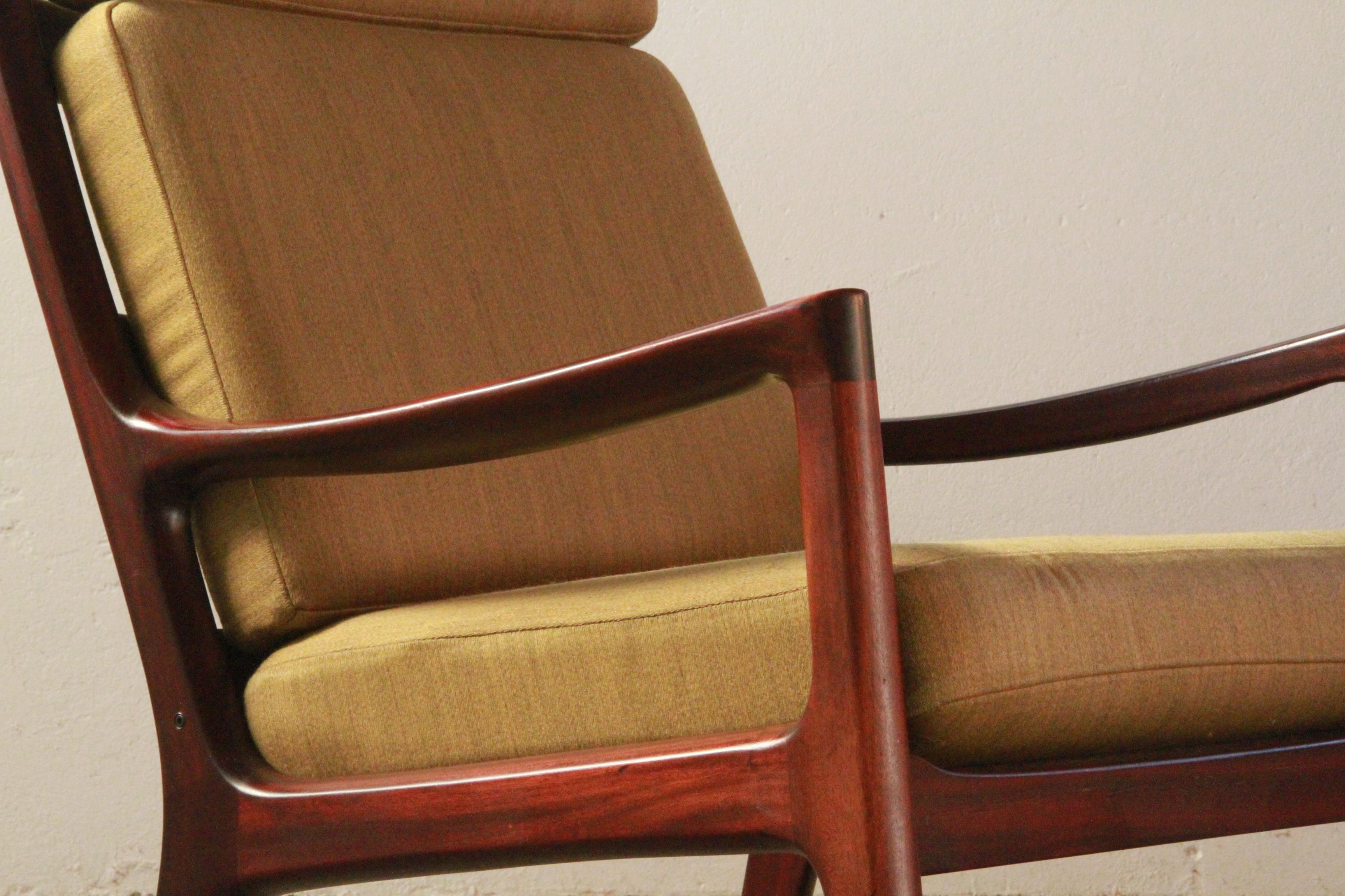 Silla Senator de Mitad de Siglo con Respaldo Alto de Ole Wanscher en venta 9