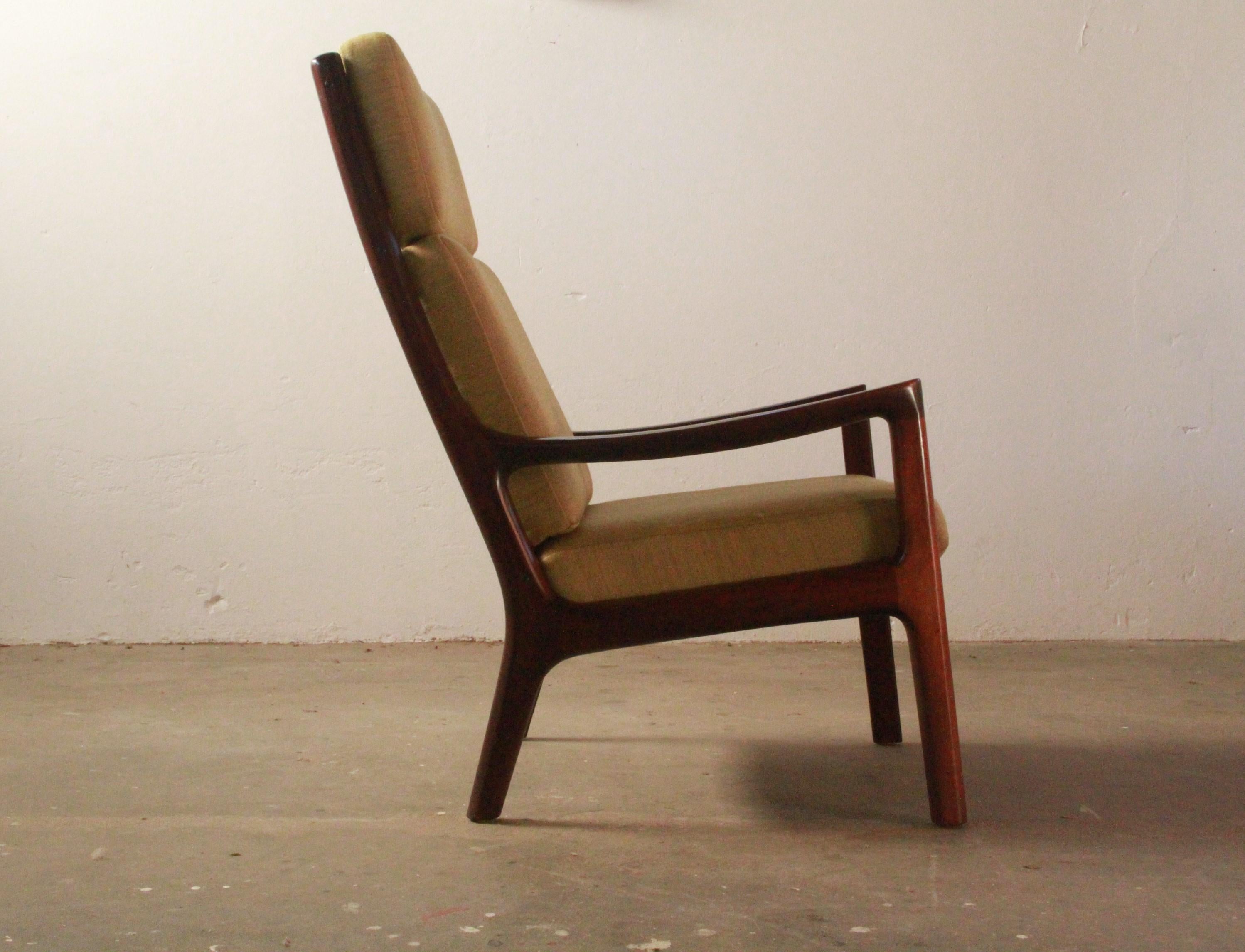 Silla Senator de Mitad de Siglo con Respaldo Alto de Ole Wanscher en venta 12