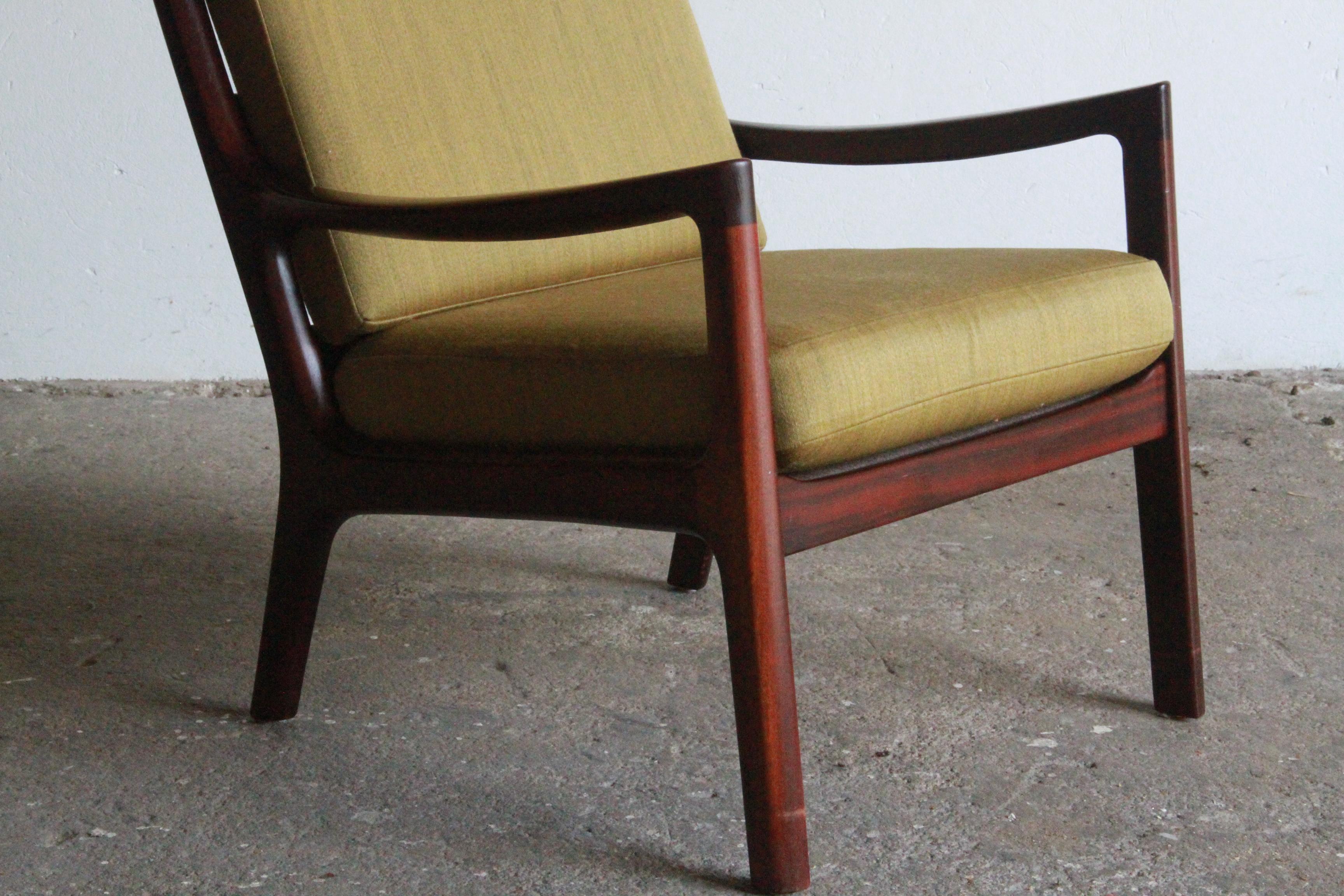 Silla Senator de Mitad de Siglo con Respaldo Alto de Ole Wanscher en Bueno estado para la venta en Store Heddinge, DK