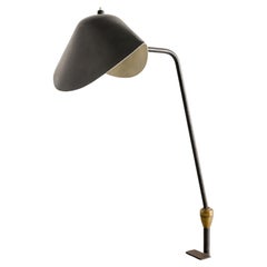Lampada da tavolo in metallo Serge Mouille Agrafée di metà secolo A. Simon Paris, anni '50