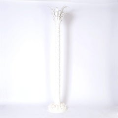 Mid-Century Serge Roche Style White Lacquered Palm Trees
