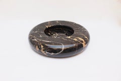 Midcentury Giusti-Di Rosa "Posacenere" Black Carrara Marble Centerpiece Up&Up