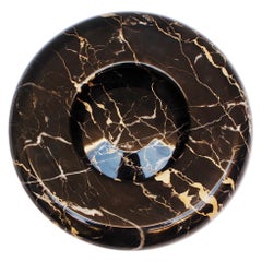 Midcentury Giusti-Di Rosa "Posacenere" Black Carrara Marble Centerpiece Up&Up