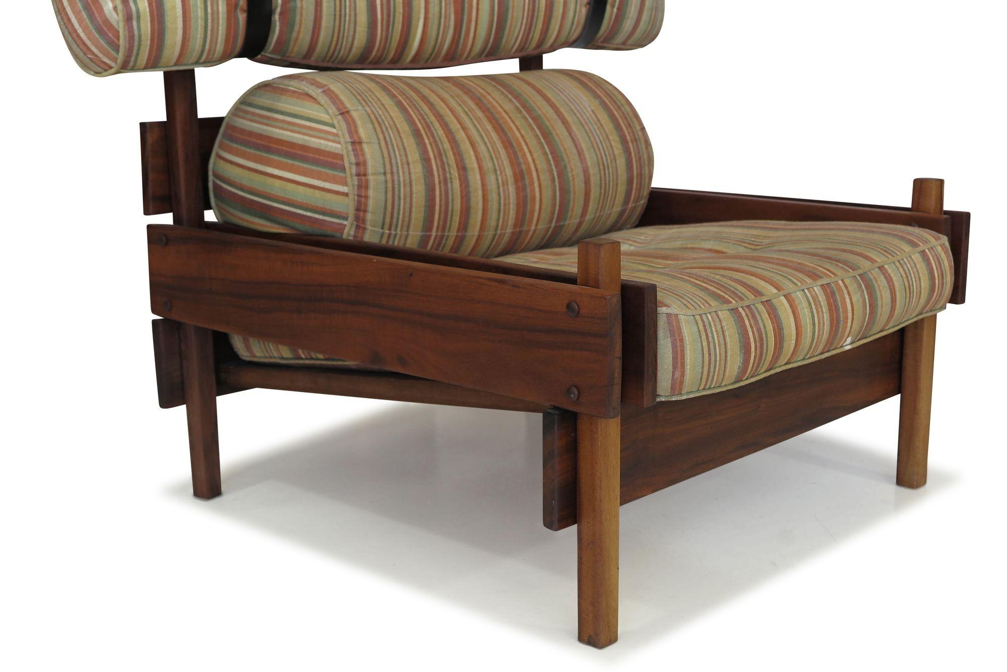 Oiled Mid-century Sergio Rodrigues Brazilian Modern Lounge Chair