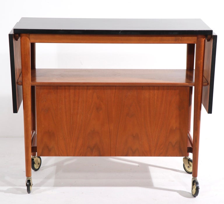 Mid Century Serving Bar Cart by Drexel Heritage 8