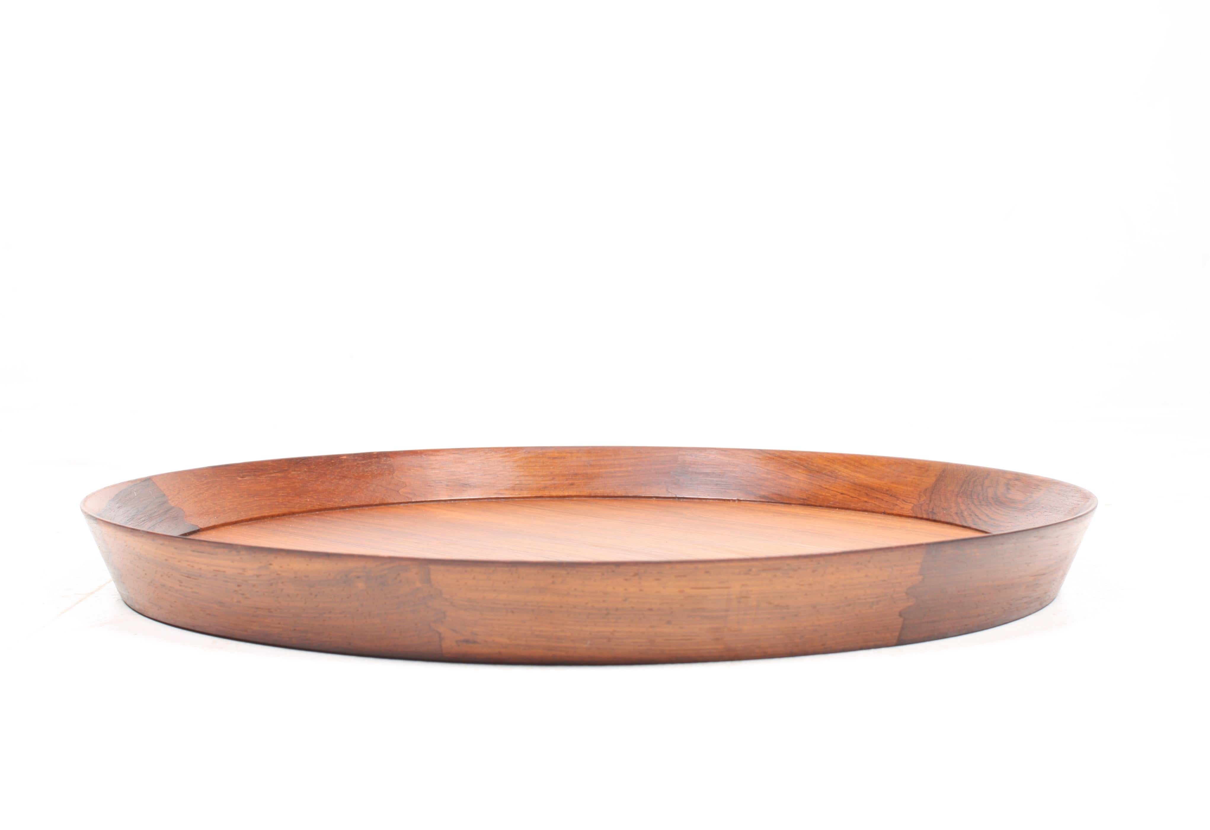 Rosewood serving tray, designed and made in Denmark. Great original condition.