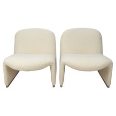 Mid-Century Set of 2 Alky Lounge Chairs by Giancarlo Piretti for Artifort, 1970s