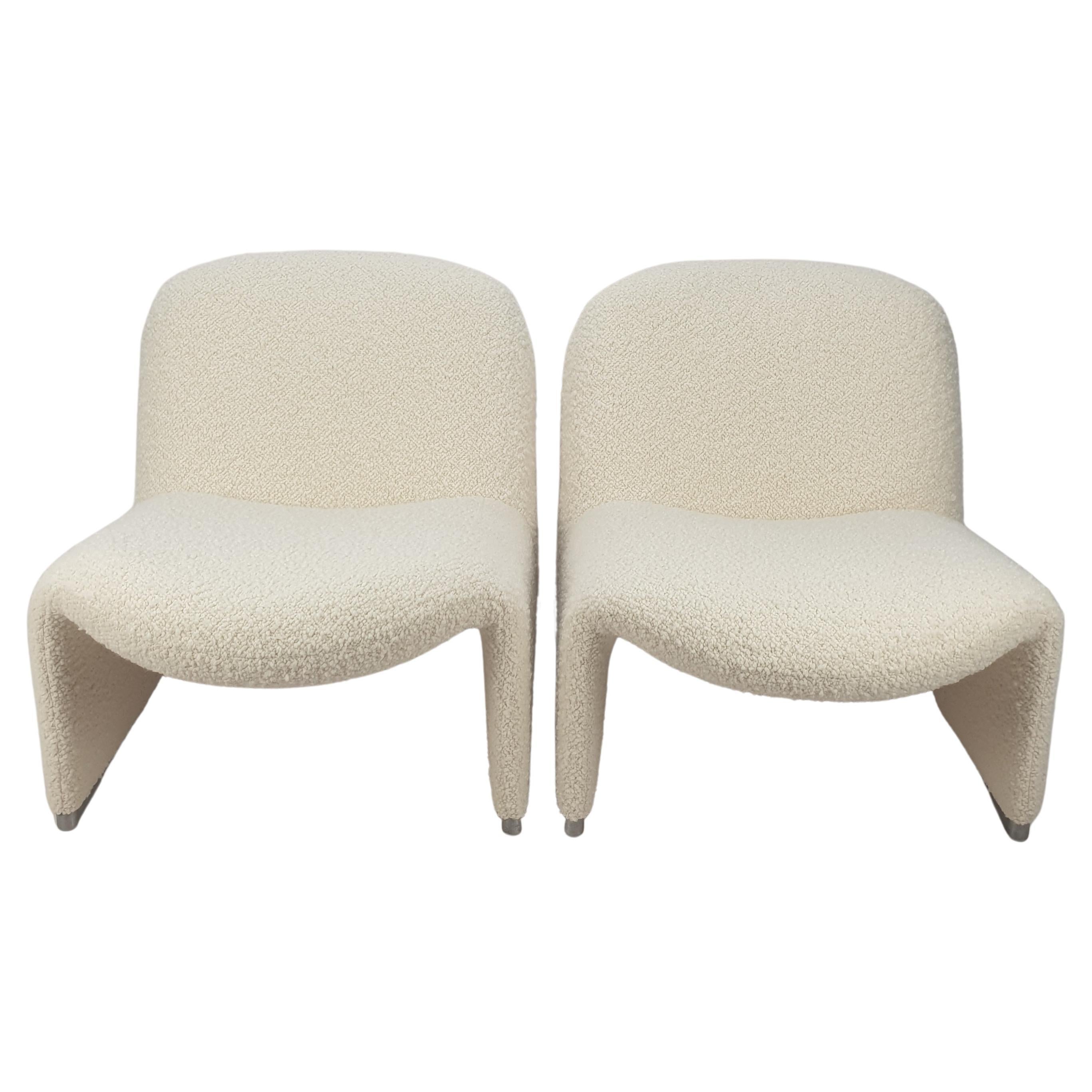 Mid-Century Set of 2 Alky Lounge Chairs by Giancarlo Piretti for Artifort, 1970s