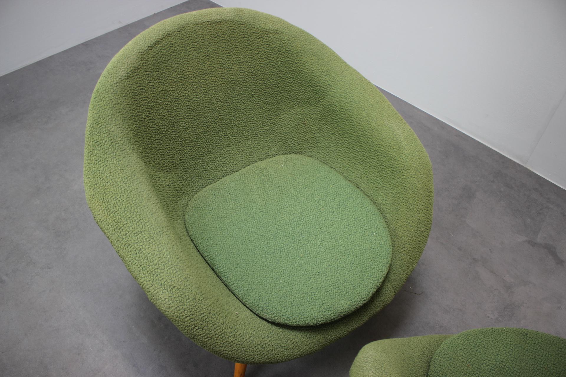 Juego de 2 sillones de mediados de siglo de Miroslav Navrátil, Años 50, Checoslovaquia en venta 1
