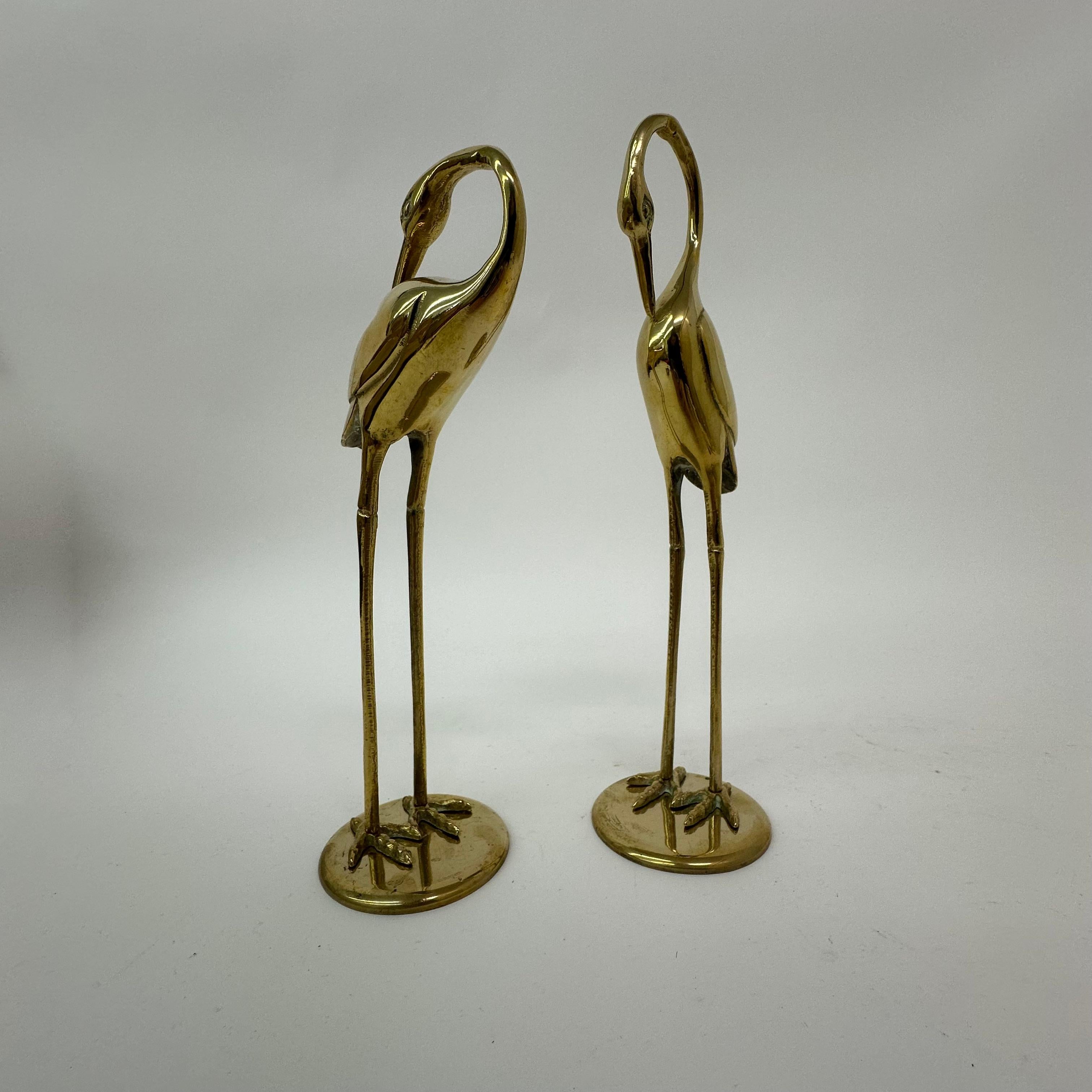 Mid century set of 2 brass birds , 1970’s For Sale 6