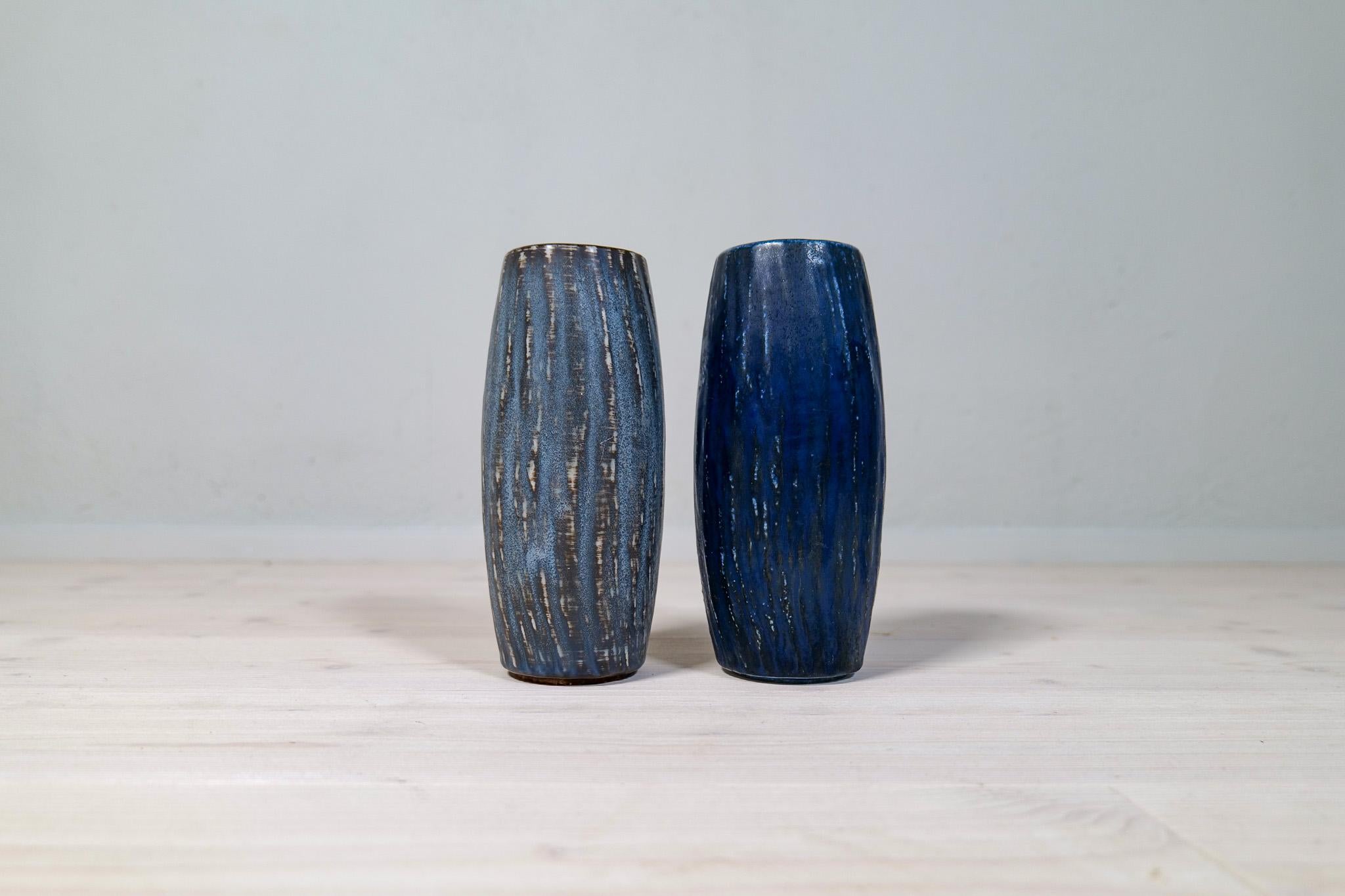 Swedish Midcentury Modern Set of 2 Ceramic Pieces Rubus Gunnar Nylund Rörstrand, Sweden For Sale
