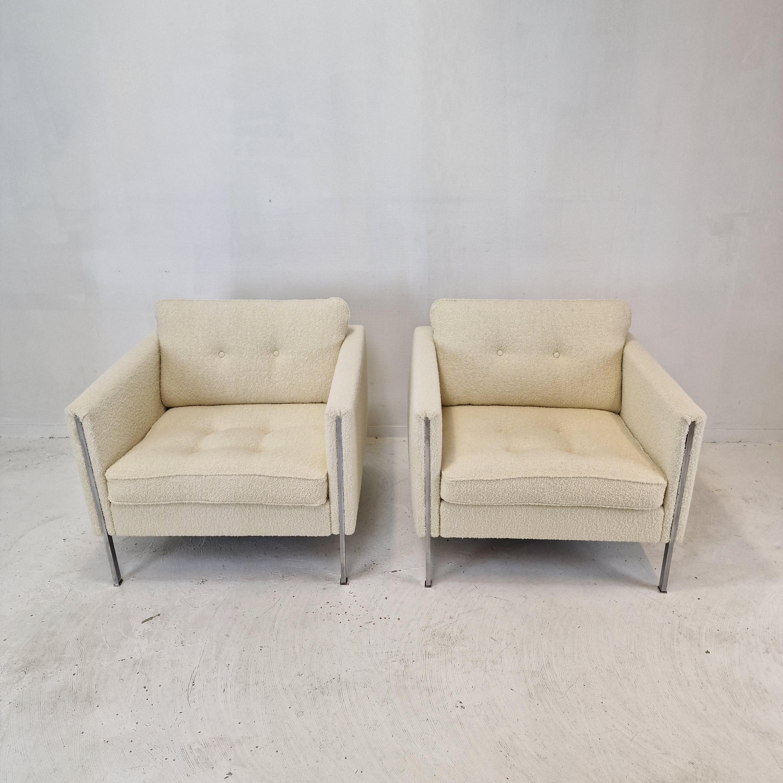 Dutch Midcentury Set of 2 Model 442 Chairs by Pierre Paulin for Artifort, 1960s For Sale