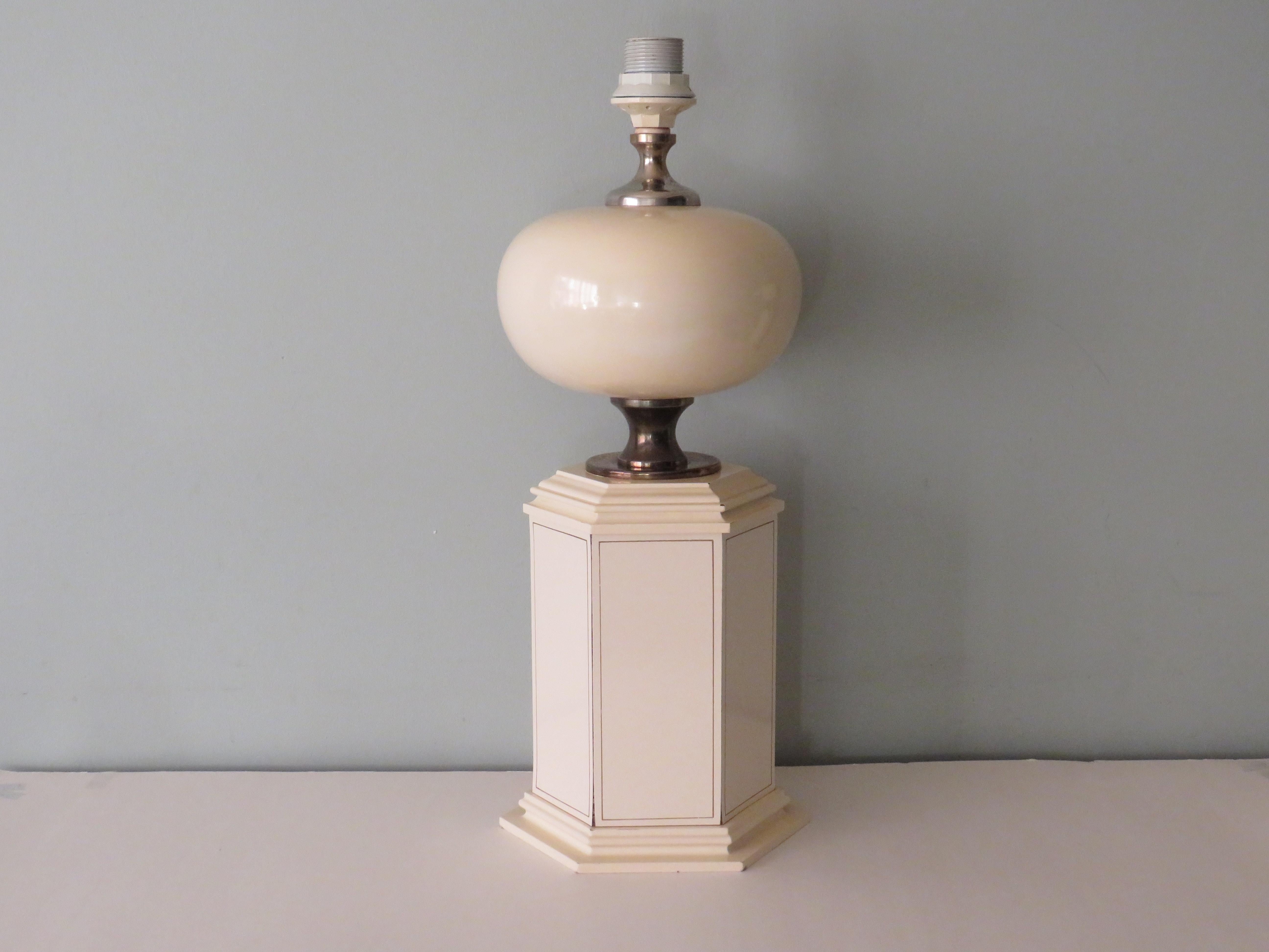 Mid Century Set of 2 Table Lamps by Maison Le Dauphin, France 1960-1970 For Sale 4