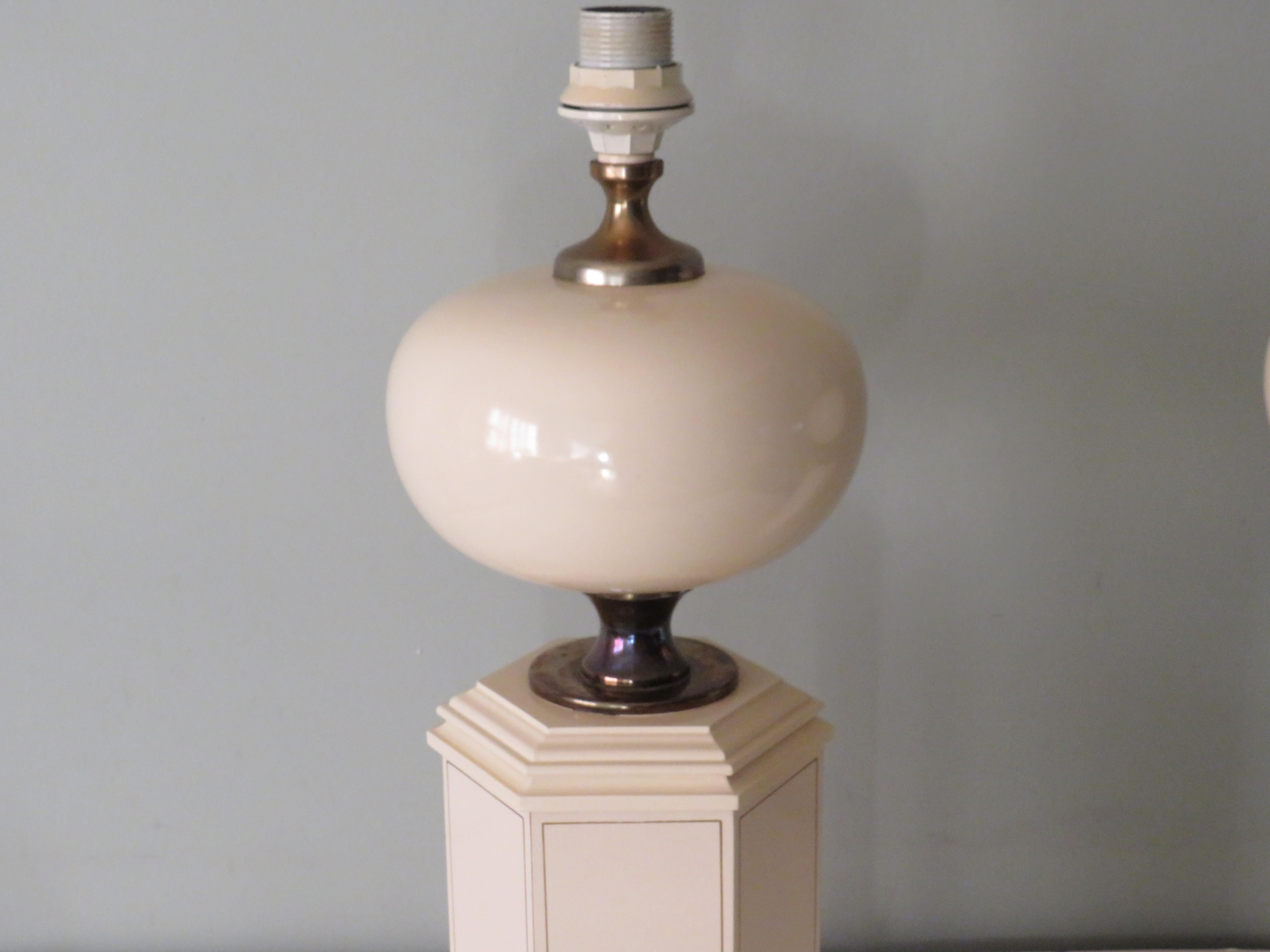 Ensemble de 2 lampes de bureau du milieu du siècle dernier de la Maison Le Dauphin, France 1960-1970 Bon état - En vente à Herentals, BE