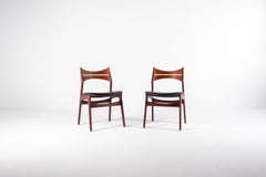 Mid-century Set of 2 Teak Chairs by Erik Buch, Model 310