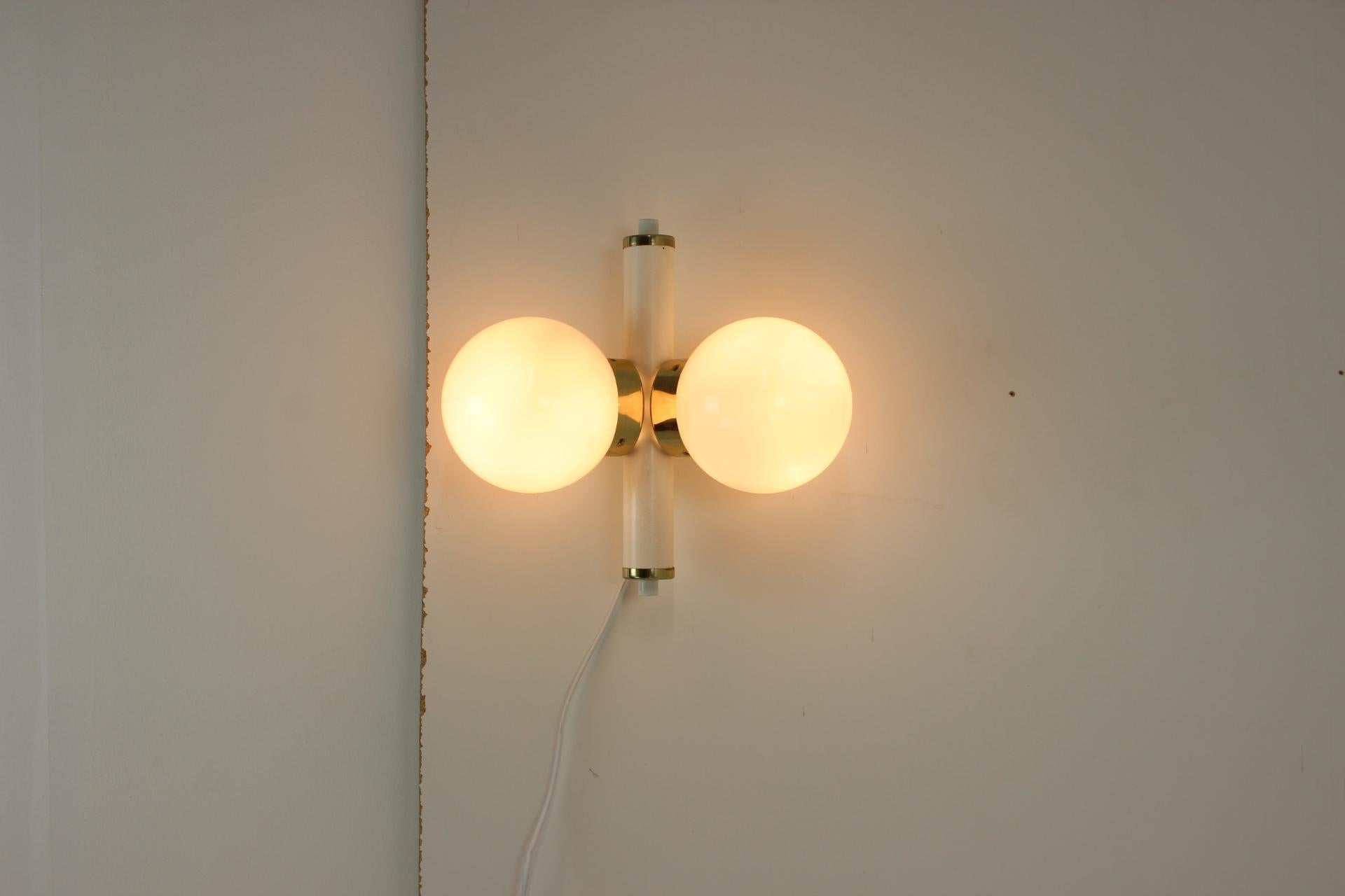 Mid-Century Modern Mid-Century Set of 2 Wall Lamps by Instala Jilove, 1970’s For Sale