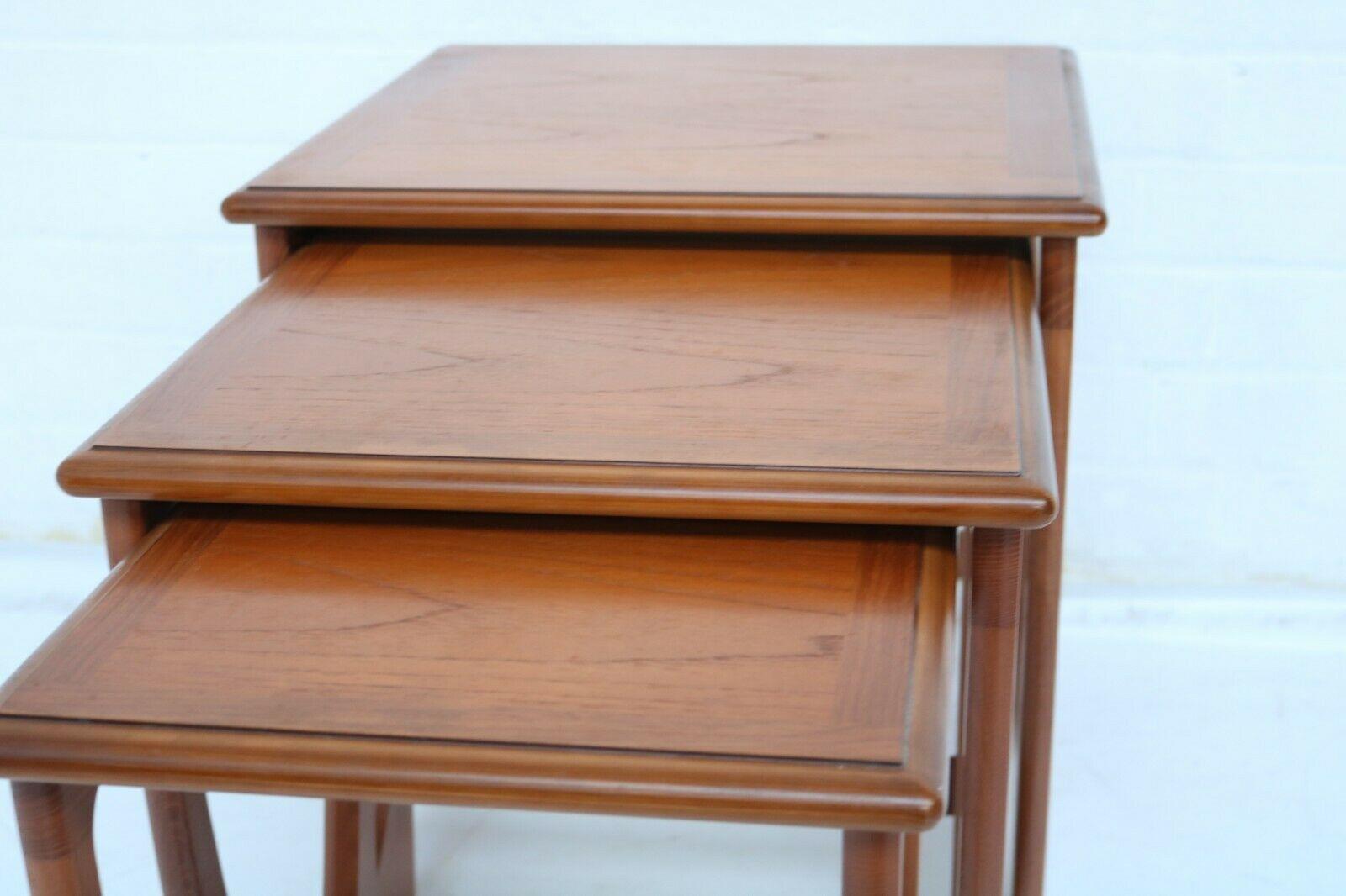 Mid-Century Modern Mid-Century Set of 3 Teak Nesting Tables Mod. Astro by Victor Wilkins for G Plan