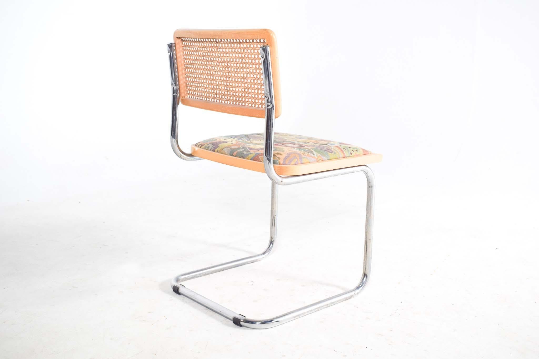 Mid-Century Set of 4 Cesca Dining Chairs by Marcel Breuer for Knoll For Sale 5