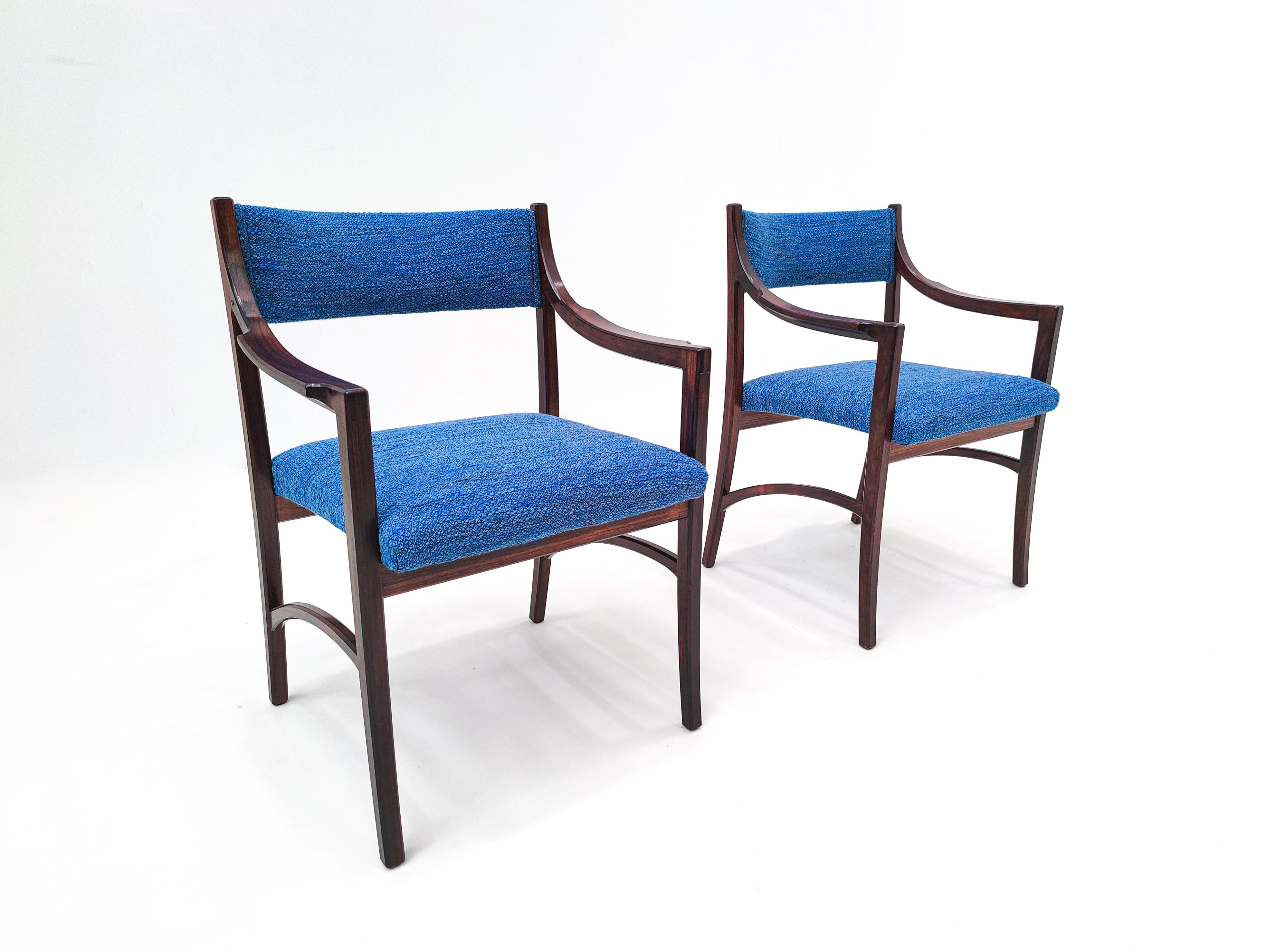 Mid-Century Set of 4 Chairs and 2 Armchairs Model 110 by Ico Parisi, Italy, 1960 5