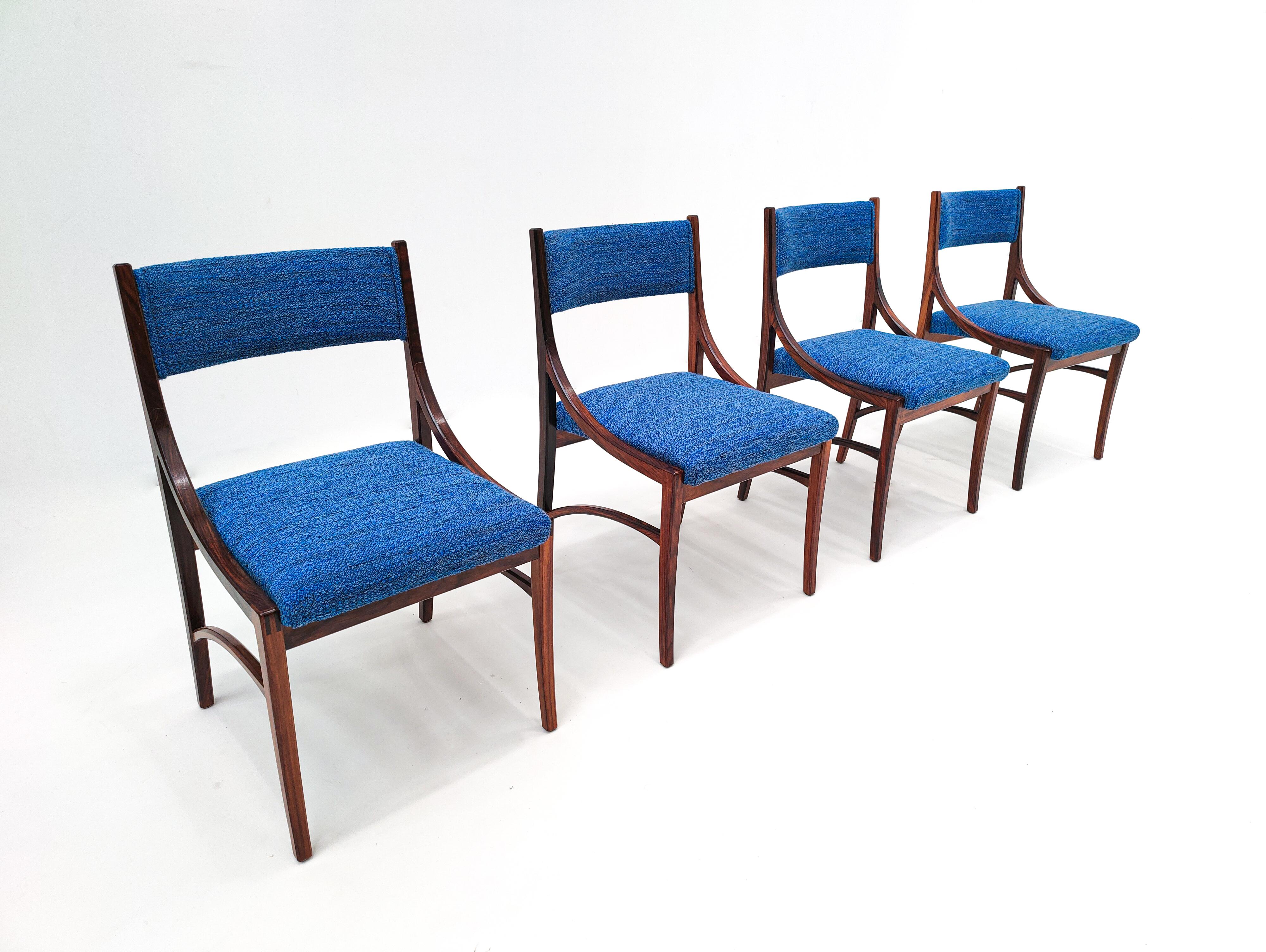 Italian Mid-Century Set of 4 Chairs and 2 Armchairs Model 110 by Ico Parisi, Italy, 1960