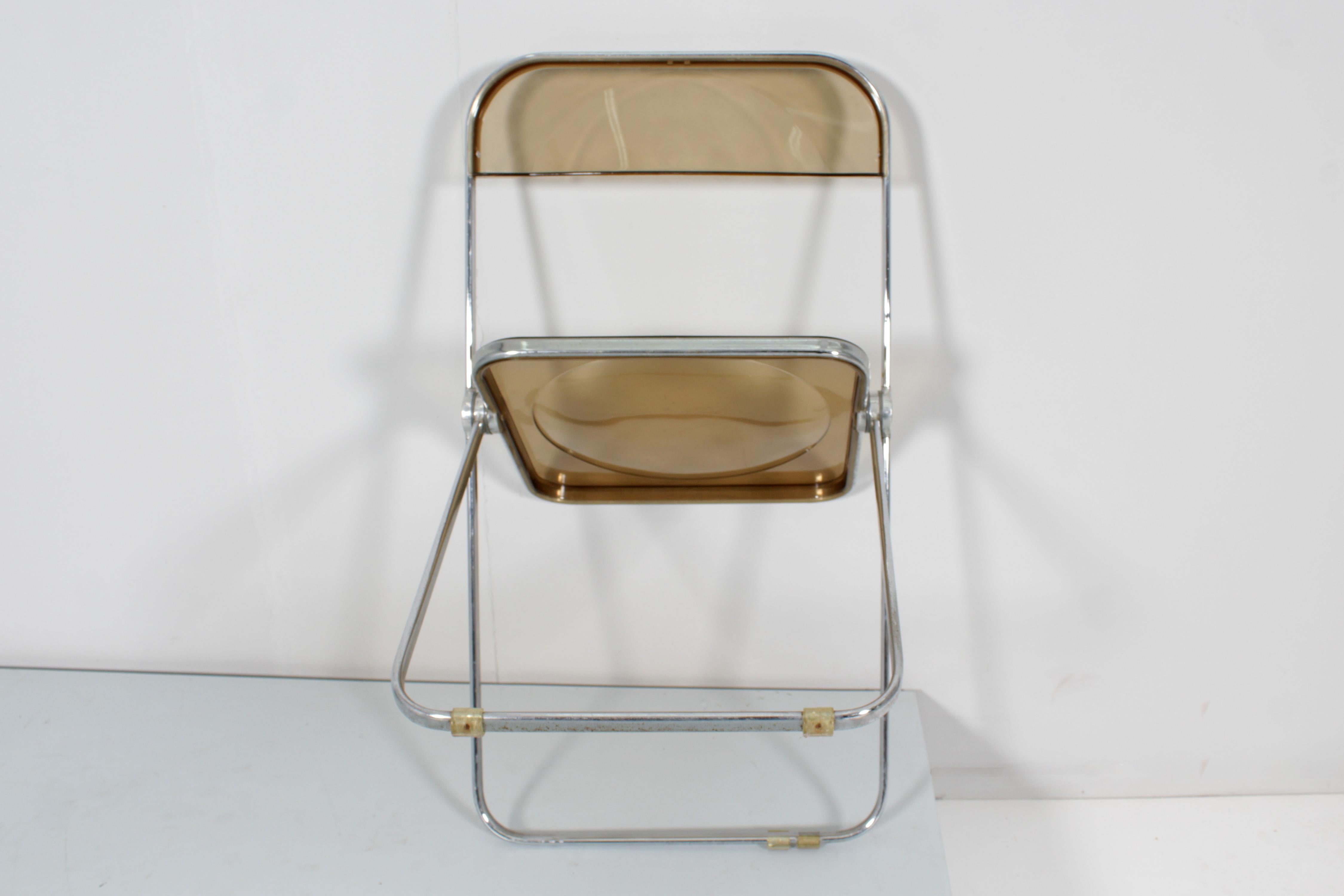 Ensemble de 4 chaiseslia de G. Piretti pour Anonima Castelli, Italie, années 1970 en vente 7