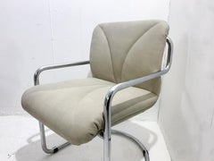 Mid-Century Set of 4 Tubular Armchairs by Guido Faleschini, Italy, 1970s