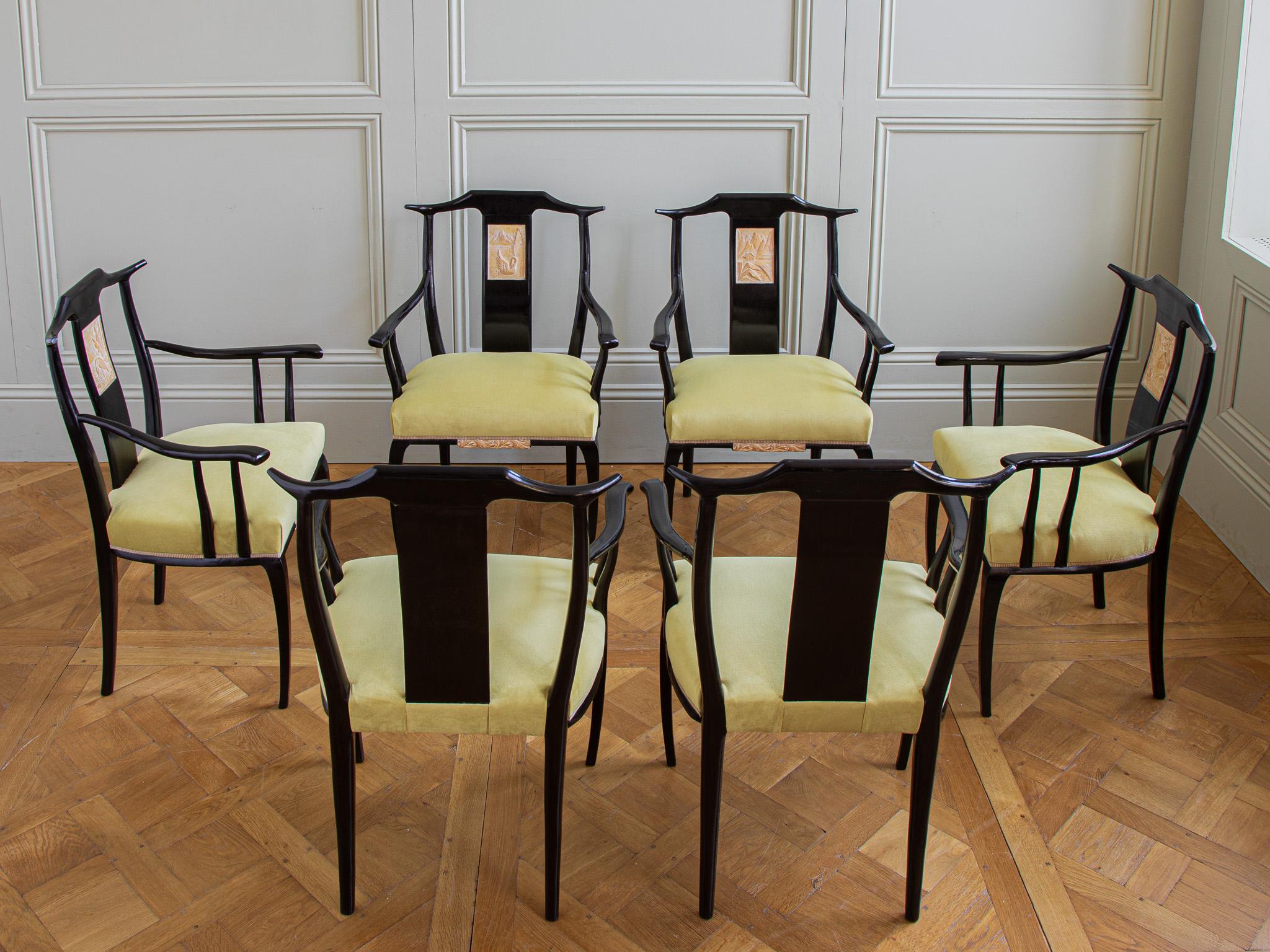 black french dining chairs