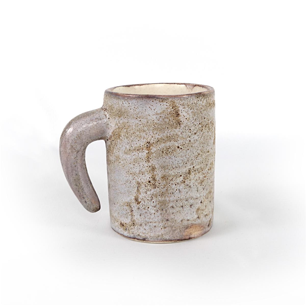 Midcentury Set of 6 Ceramic Mugs by Francis & Josette Bonaudi for Vallauris For Sale 12