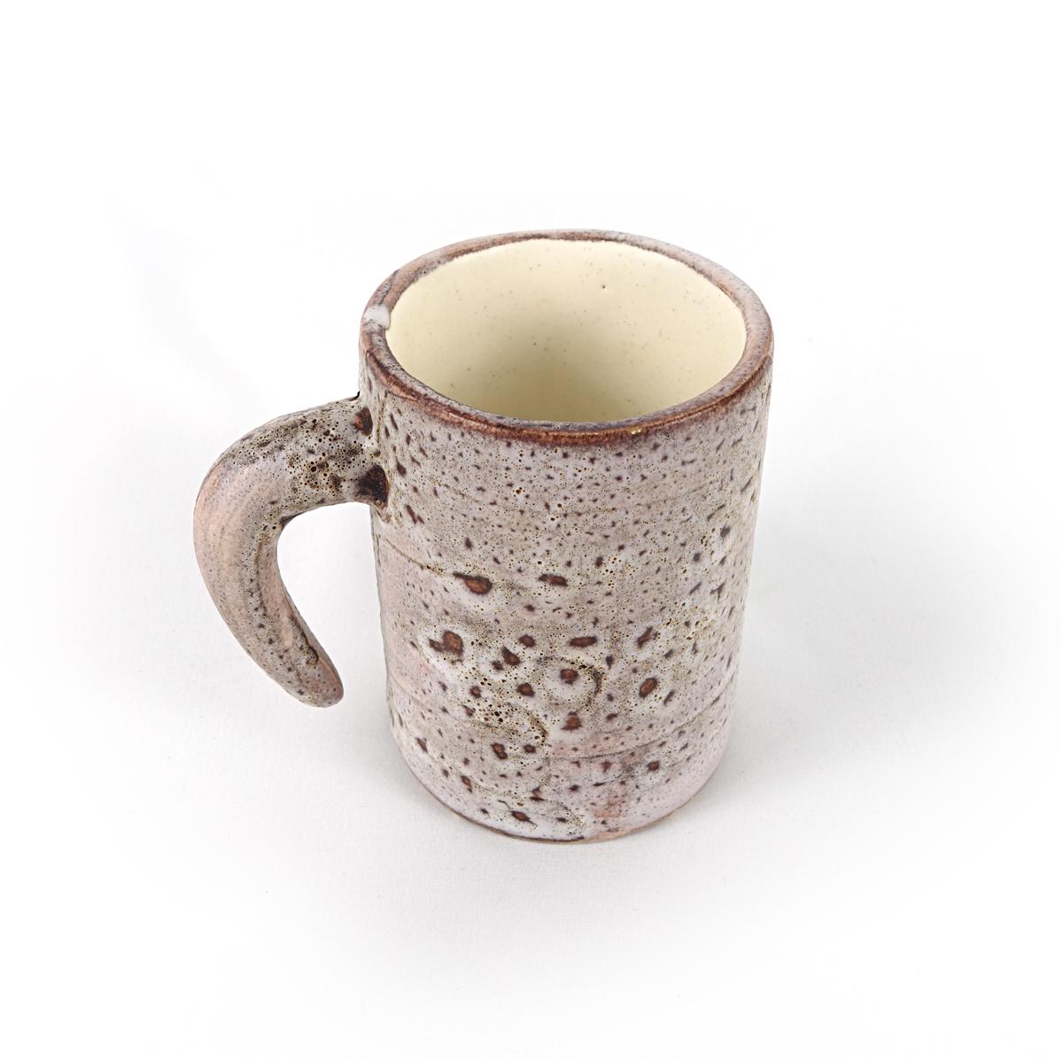 Midcentury Set of 6 Ceramic Mugs by Francis & Josette Bonaudi for Vallauris For Sale 1