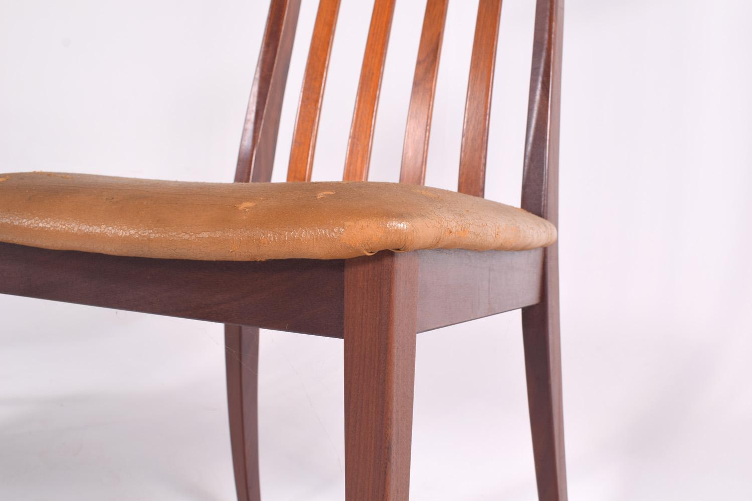 Late 20th Century Midcentury Set of 6 G-Plan Dining Chairs by Leslie Dandy