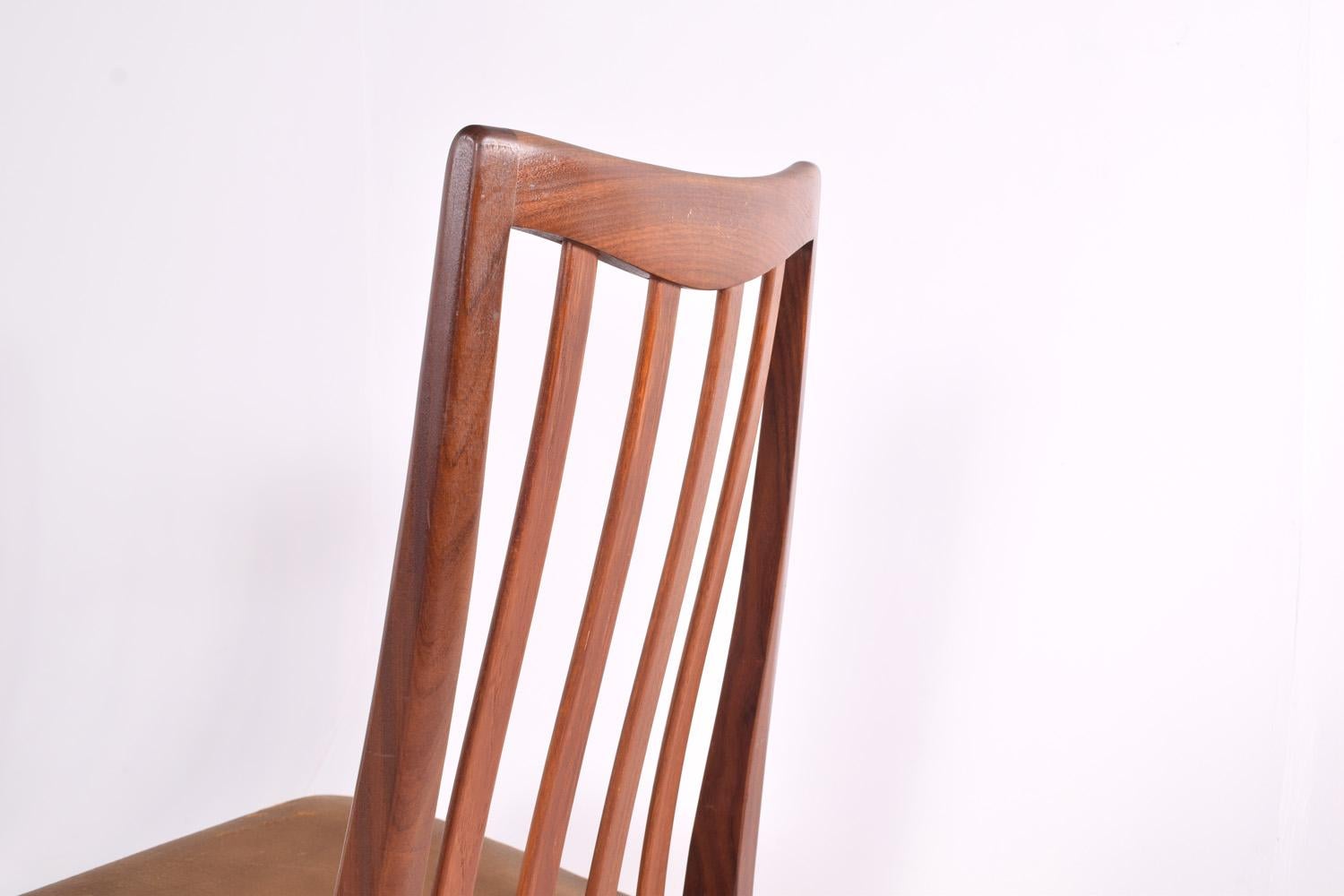 Teak Midcentury Set of 6 G-Plan Dining Chairs by Leslie Dandy