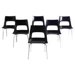 Mid-century set of 6 Kay Korbing chair for Fibrex, Denmark 1960s